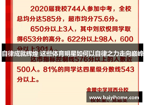 自律成就辉煌 这些体育明星如何以自律之力走向巅峰