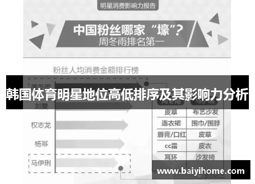 韩国体育明星地位高低排序及其影响力分析